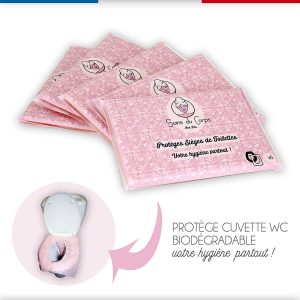 Protection lunette wc jetable biodegradable